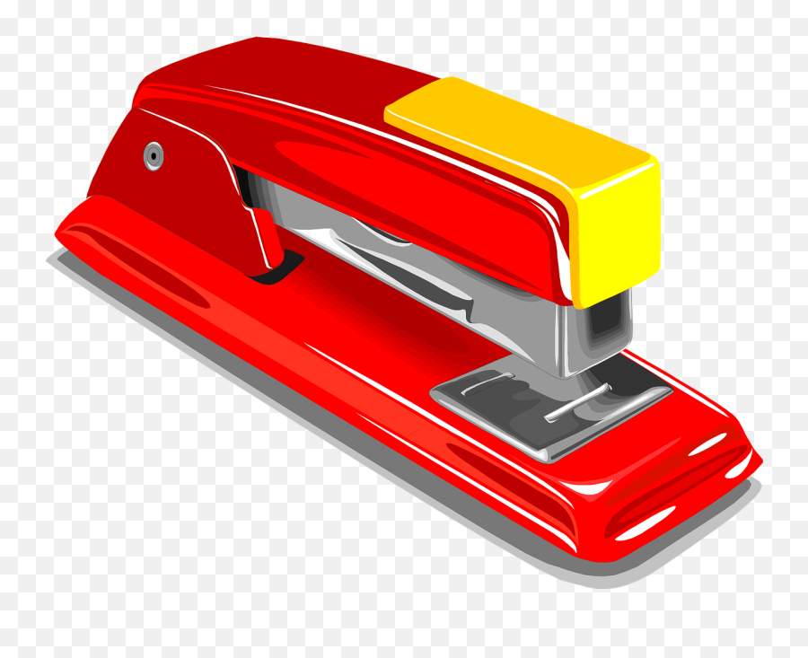 Stapler Staple Stapling Red Png - Clipart Image Of Stapler Emoji,Staple Png