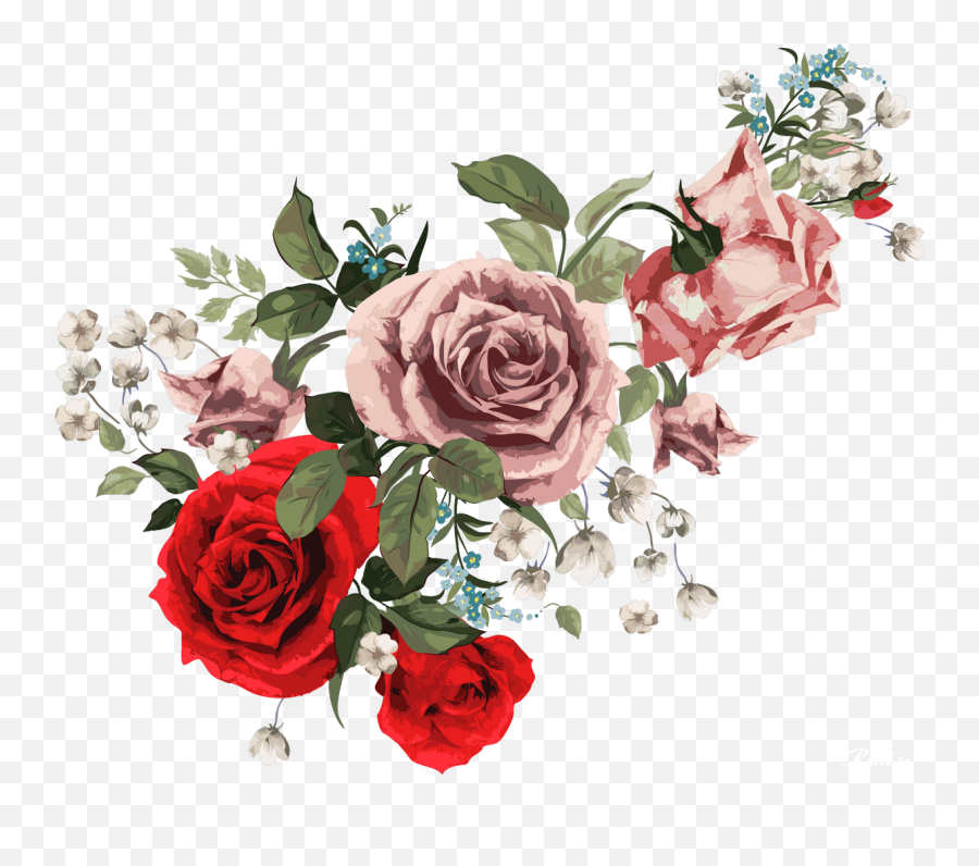 Vintage Roses Emoji,Vintage Roses Png