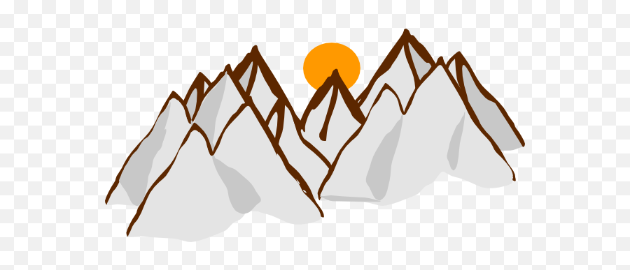 Free Mountain Clipart Png Download Free Clip Art Free Clip - Mountain Ranges Clipart Emoji,Mountain Clipart