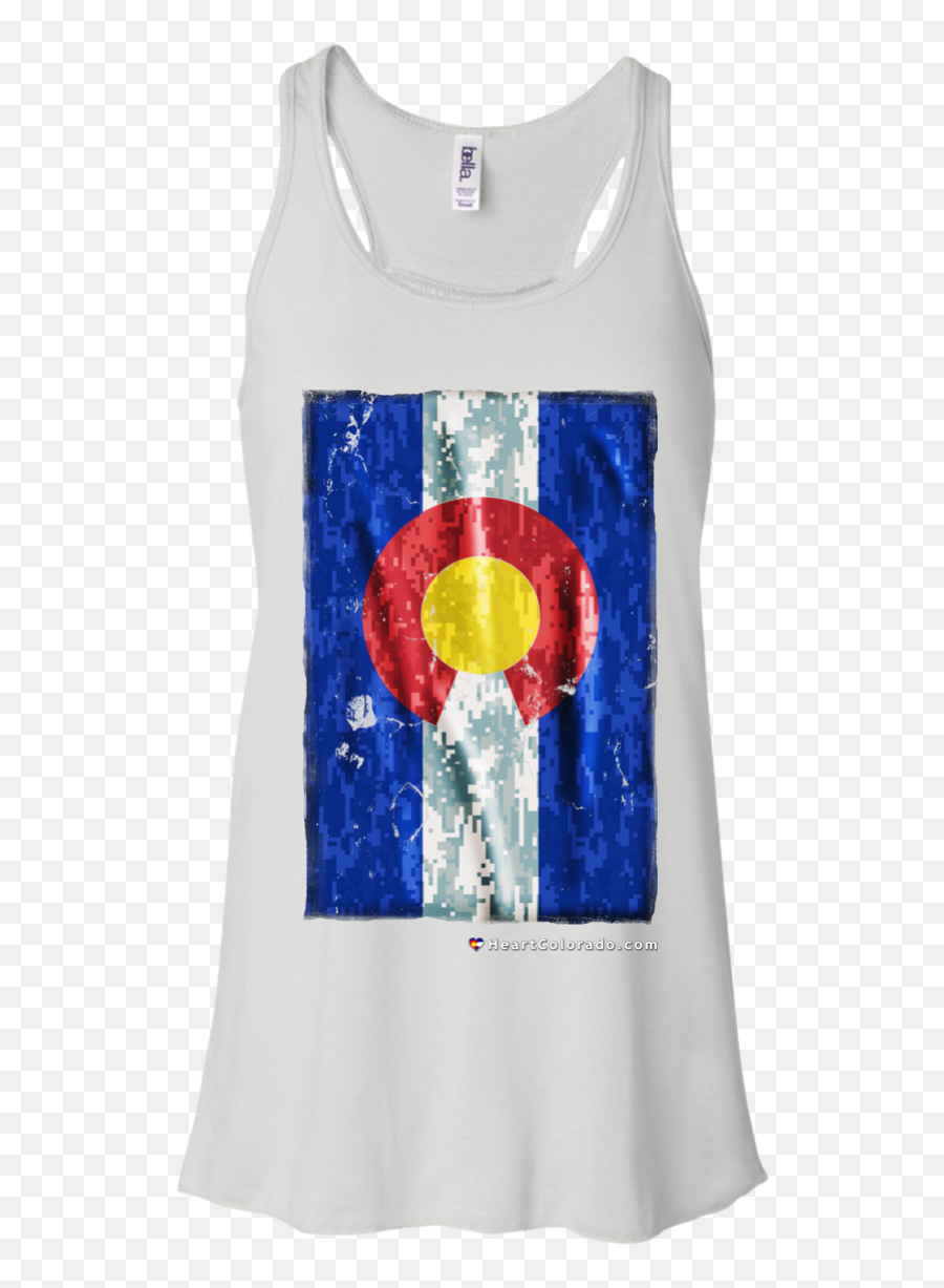 Download Digital Camo Colorado Flag Ladiesu0027 Racerback Tank Emoji,Colorado Flag Png