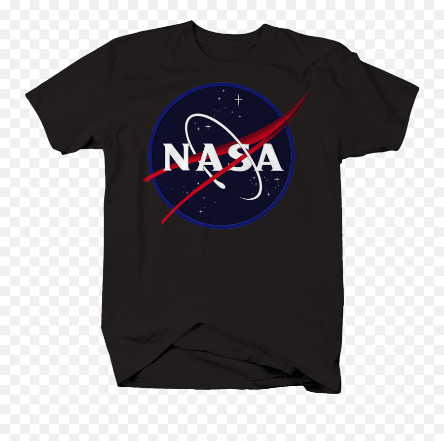 Nasa T Shirt Meatball Logou0027d Space Mens Unisex Tee 2xl Black Emoji,Attention Logo