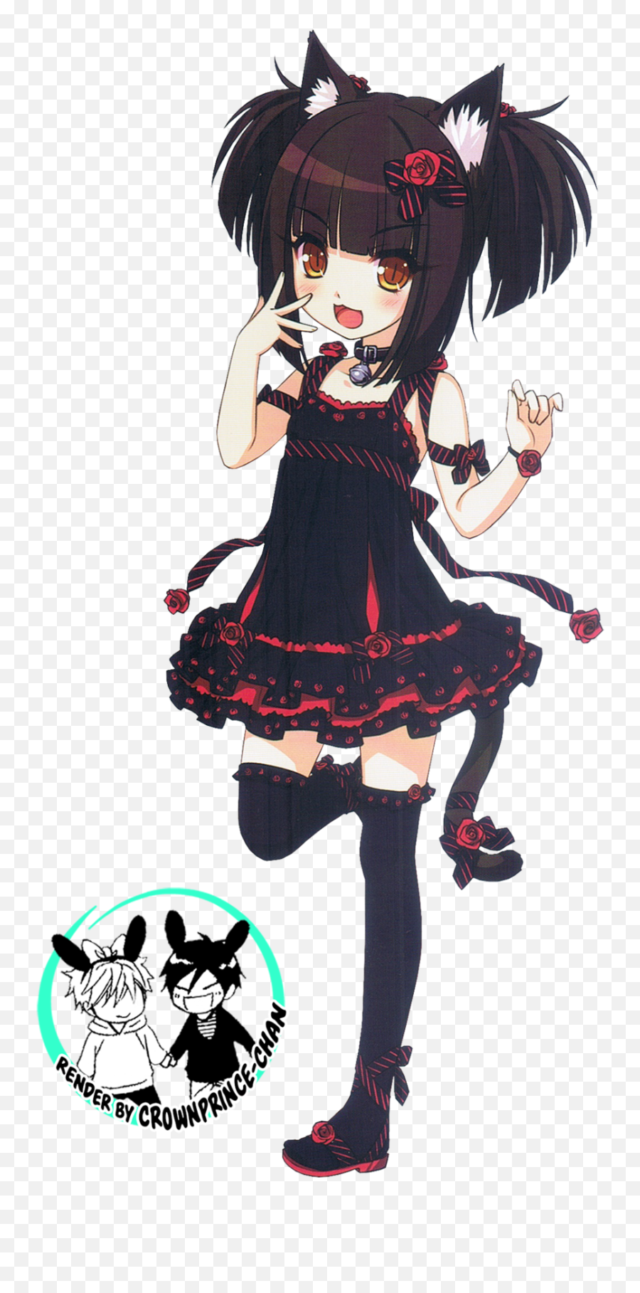 Image Result For Neko Para Chocola Anime Neko Cat - Anime Emoji,Anime Cat Ears Png