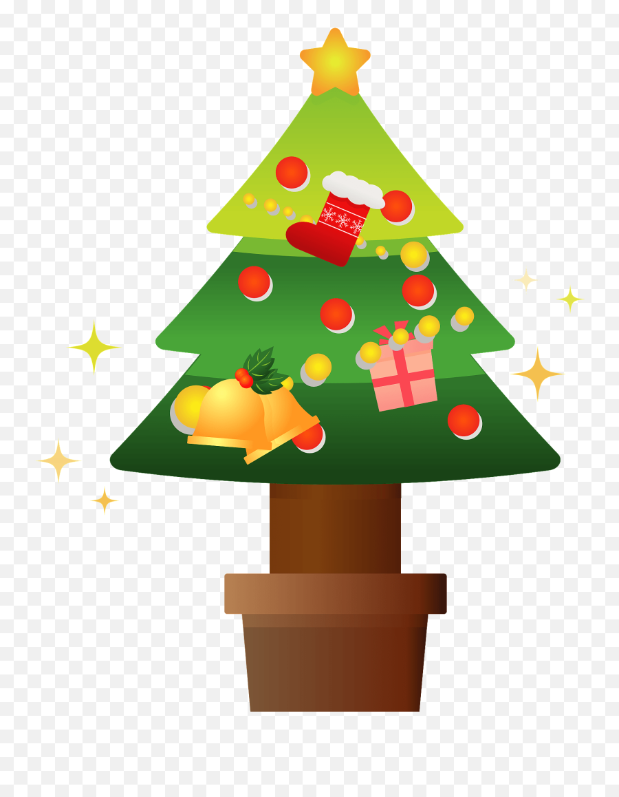 Christmas Tree Clipart Free Download Transparent Png Emoji,Christmas Tree Ornament Clipart