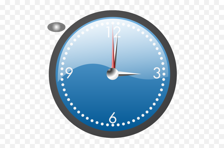 A Blue And Chrome Clock Png Svg Clip Art For Web - Download Emoji,Chrome Icon Png