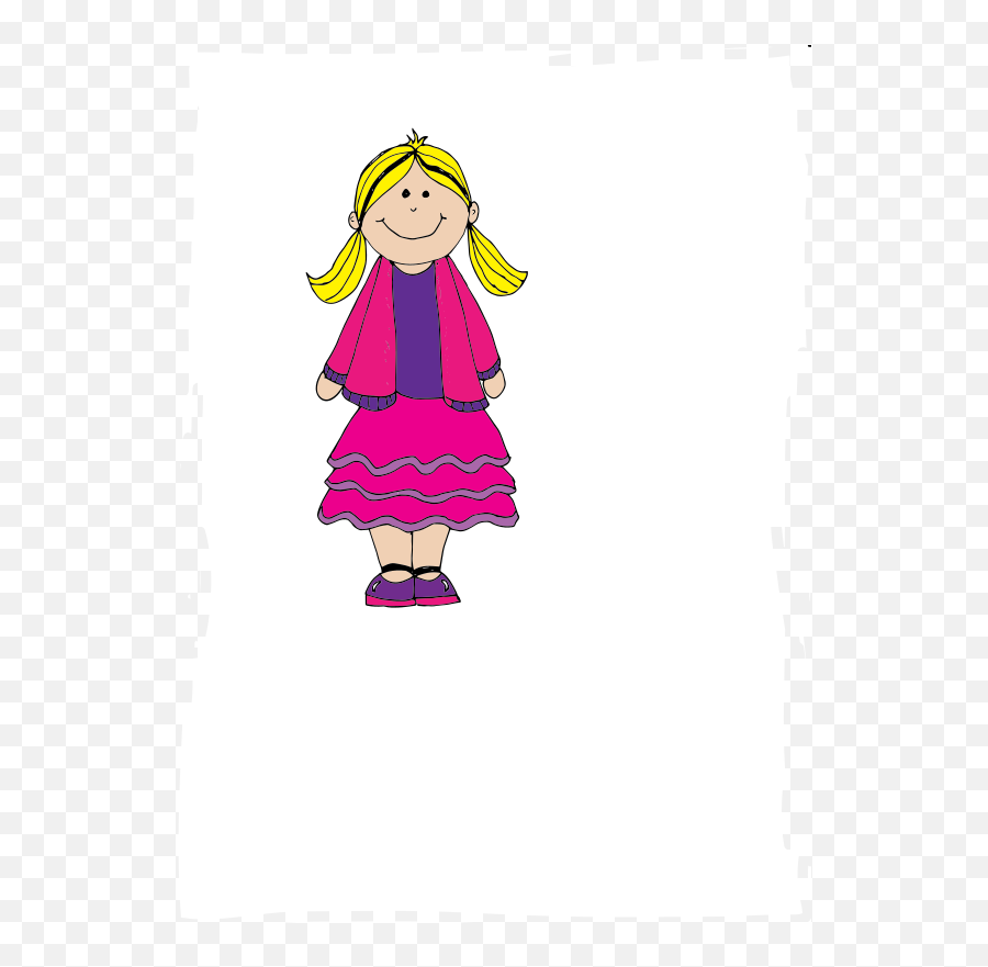 Happy Girl - Openclipart Emoji,Excited Girl Clipart