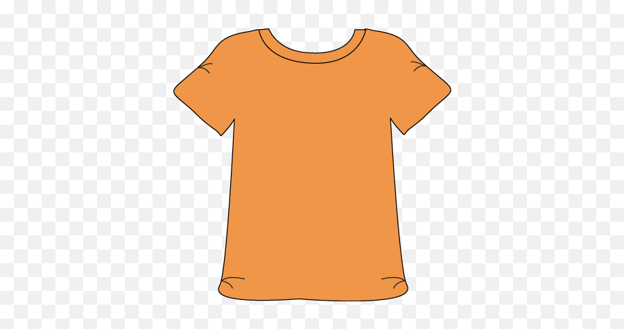 Orange Tshirt Clip Art - Blank Clipart Panda Free Emoji,Blank Clipart