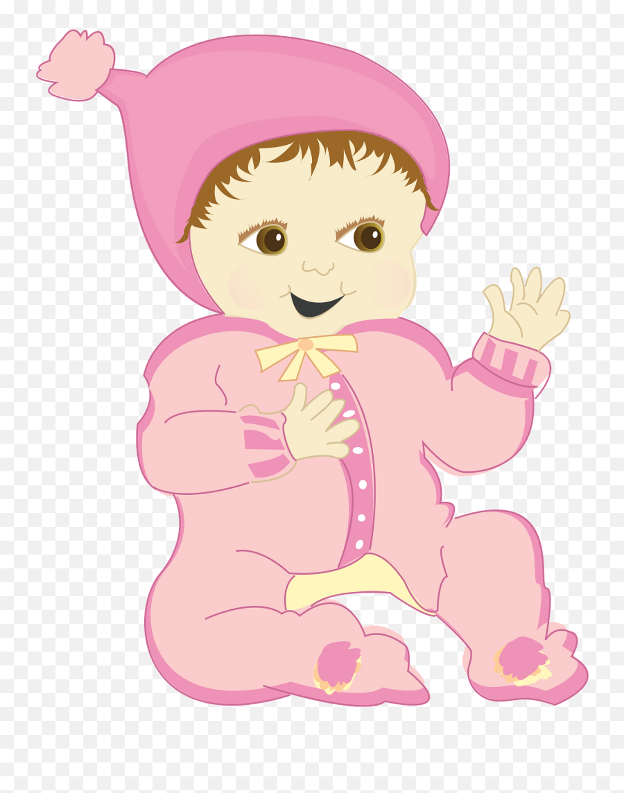 Happy Baby Girl Clipart - Happy Emoji,Baby Girl Clipart