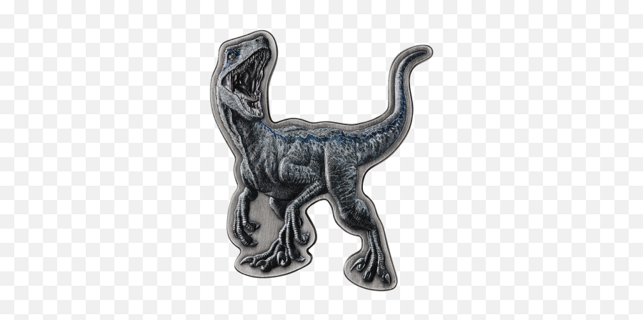 Velociraptor Shaped Jurassic World 2 Oz Silver Antique Coin Emoji,Velociraptor Transparent