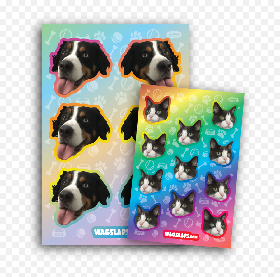 Wagslaps Custom Pet Stickers - Bernese Mountain Dog Emoji,Dog Transparent