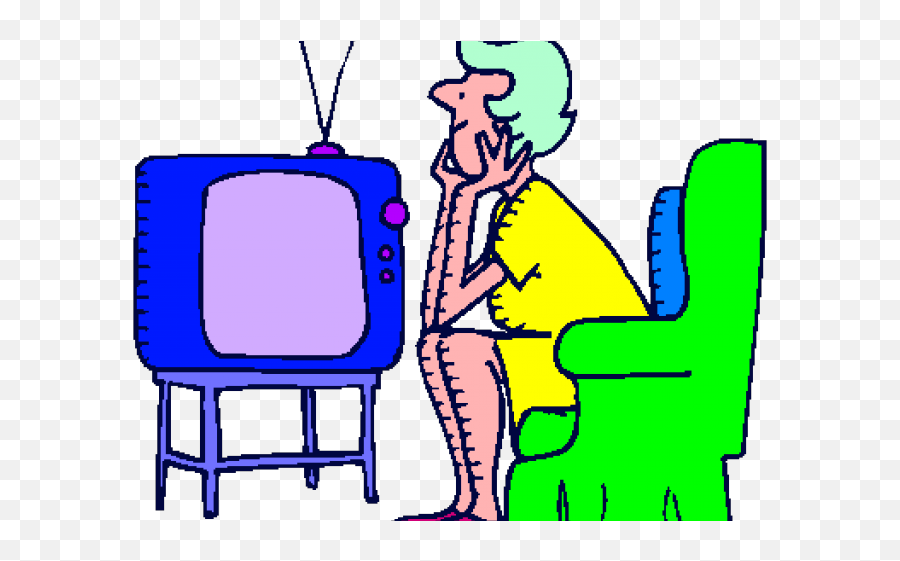 Tv Shows Clipart Tv Advertisement - Cartoon Woman Watching Tv Emoji,Watching Tv Clipart