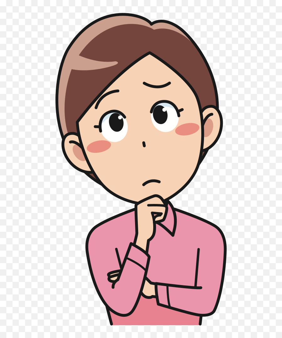 Perplexed Female Clipart Emoji,Female Clipart