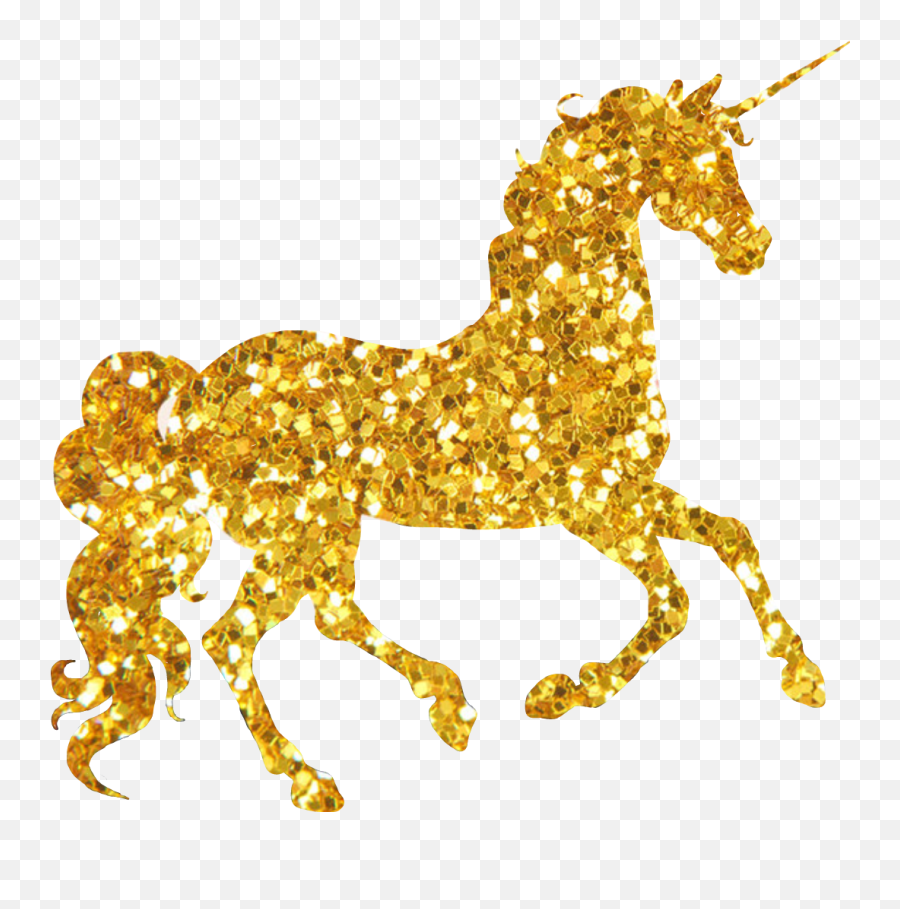 Unicorn Horn Glitter Png Picture - Transparent Gold Unicorn Png Emoji,Unicorn Face Png