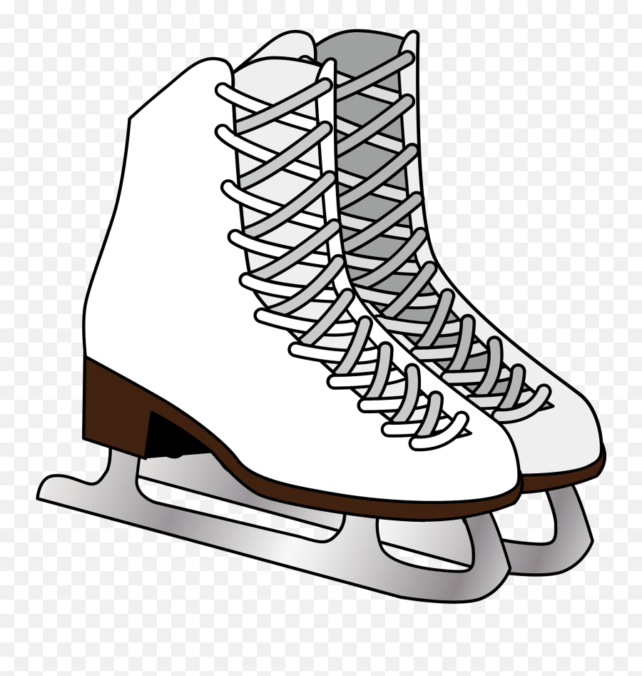 Figure Skating Shoes Clipart - Transparent Ice Skate Clipart Emoji,Ice Skating Clipart