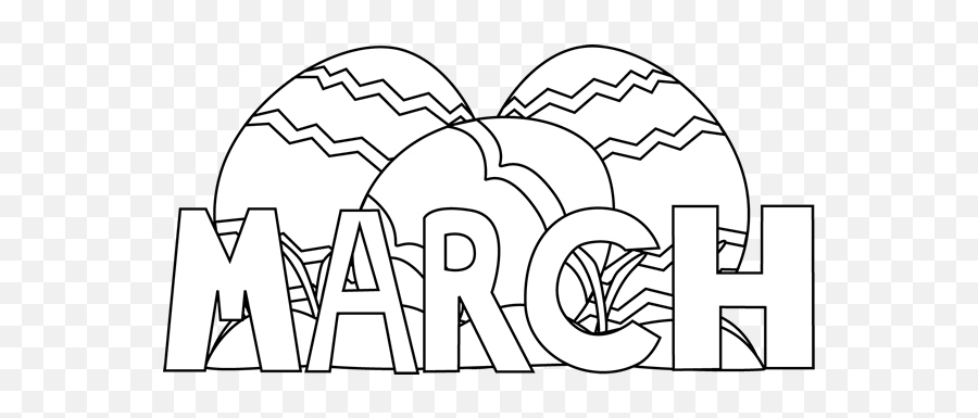 March Clip Art - March In Black And White Emoji,March Clipart