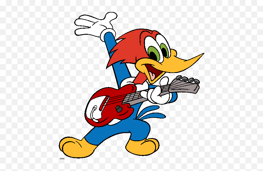 Woody Woodpecker Clip Art - Woody Woodpecker Guitar Emoji,Woody Clipart