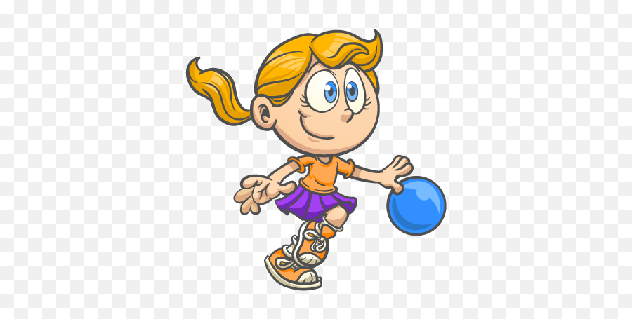 Fun Bus Franchise - Mobile Kids Gym Girl Bouncing Ball Cartoon Emoji,Fit Clipart