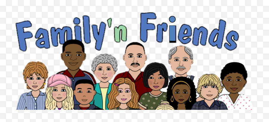 Transparent Cartoon - Family And Friends Clipart Emoji,Family Clipart