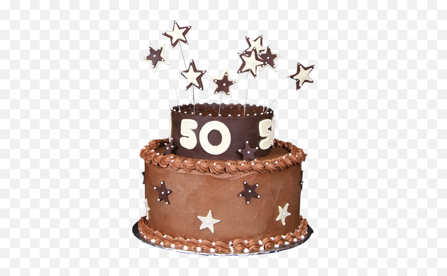 50th Birthday Cake Png Transparent Png - Birthday Chocolate Cake 50th Emoji,Cake Png