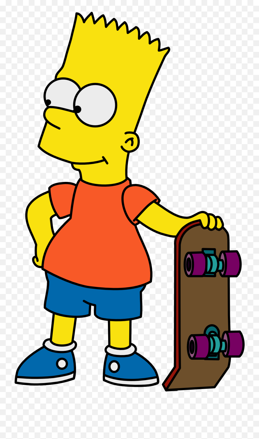 Bart Simpson Transparent Hq Png Image - Bart Simpson Easy Drawing Emoji,Bart Simpson Transparent