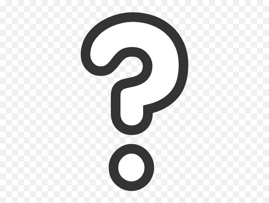 Question Mark Clipart Black And White - Cockfosters Tube Station Emoji,White Question Mark Png