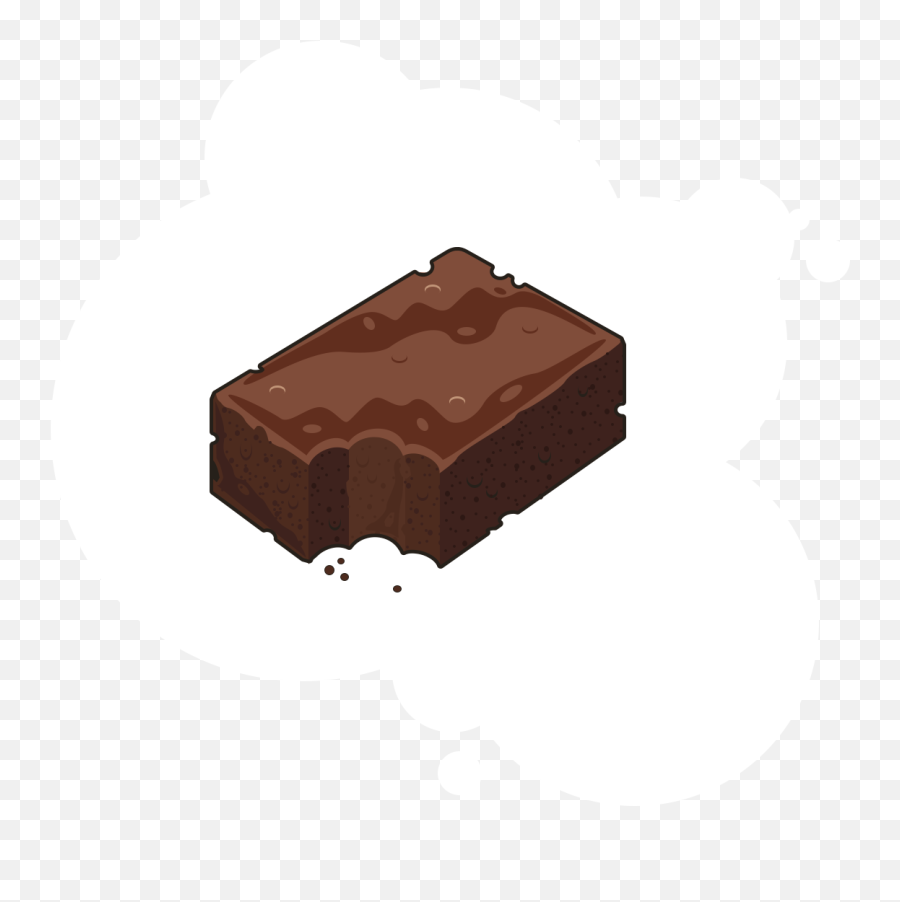 Brownie Clipart Plain - Clipart Brownie Cake Emoji,Brownie Clipart