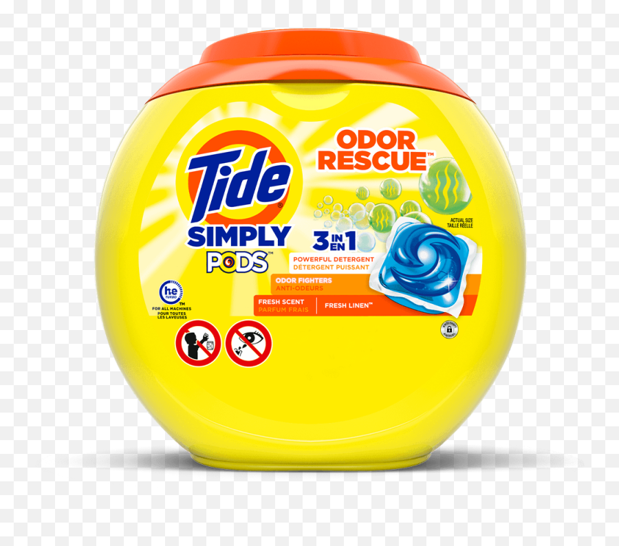 Shop Pacs And Tide Pods Laundry Detergent - Tide Emoji,Yellow Transparent