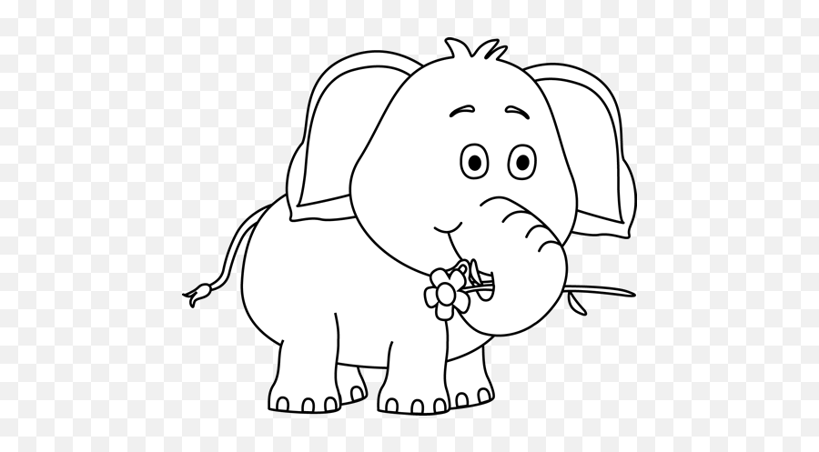 Elephant Clip Art - Elephant Images Clipart Elephant Black And Write Emoji,Elephant Clipart