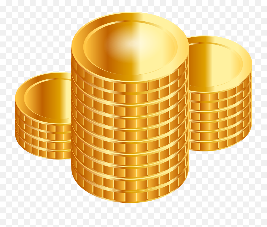 Gold Coins Clip Art Image - Clipart Gold Coin Png Emoji,Coin Clipart