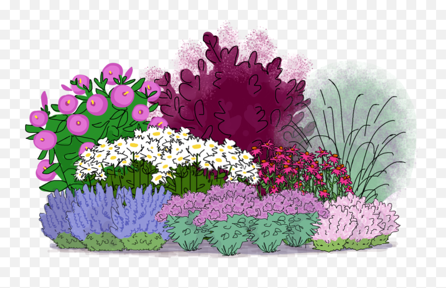 Garden Design - Colorful Sunny Garden Home Outside Garden Emoji,Making Bed Clipart