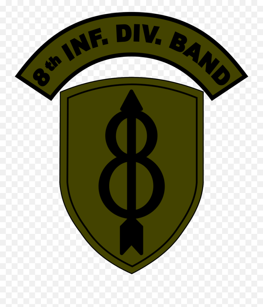 Fileus Army Eighth Infantry Division Band Ssi Woodland - Solid Emoji,Us Army Logo