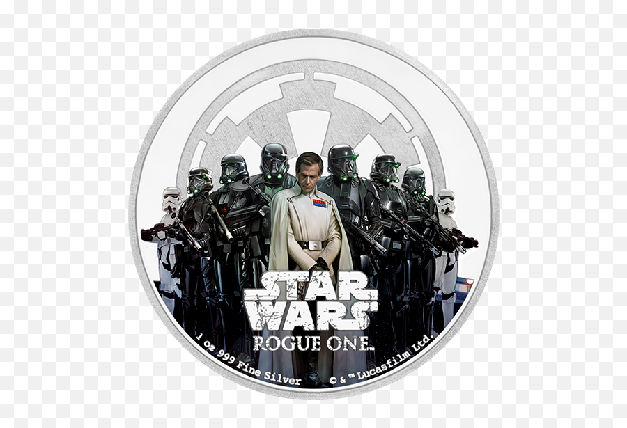 Star Wars Rogue One The Empire - 1 Oz Pure Silver Emoji,Rogue One Logo Png