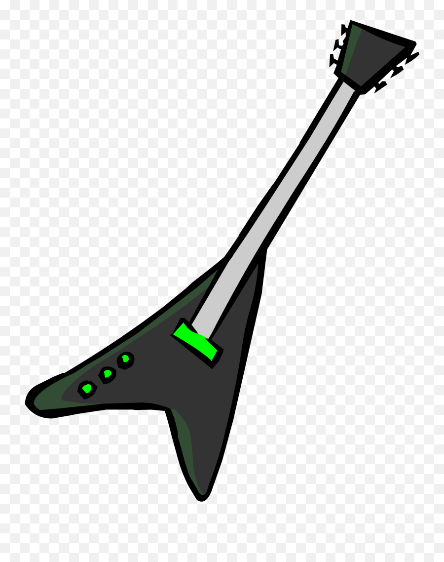 Black Electric Guitar Club Penguin Rewritten Wiki Fandom Emoji,Electric Guitar Png