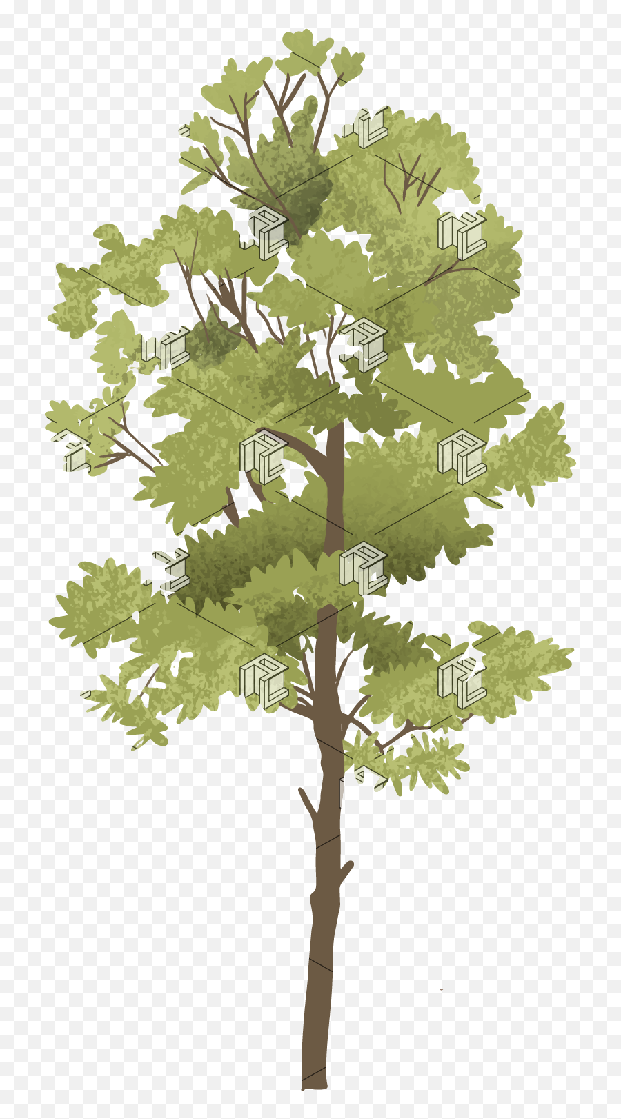 Tree Png - Illustration Cutout Archlibrary Emoji,Green Tree Png