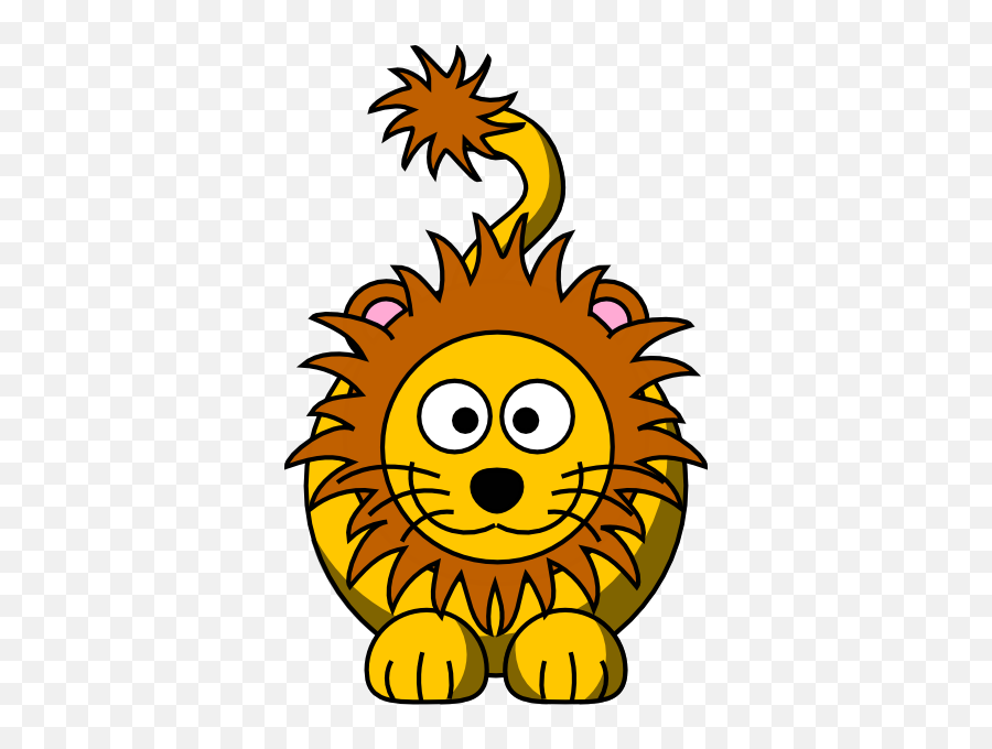 Baby Lion Clipart - Cartoon Lion Clipart Emoji,Lion Clipart