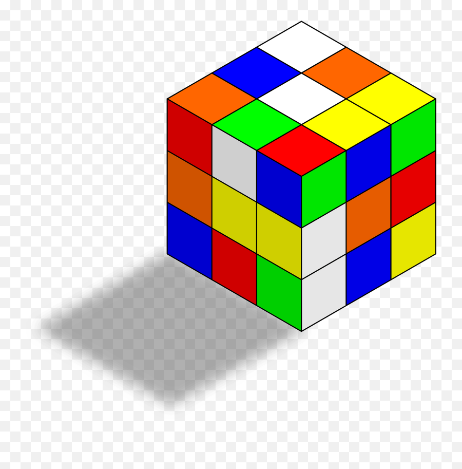 Share Rubiks Cube Clipart With You - Cube Emoji,Cube Clipart