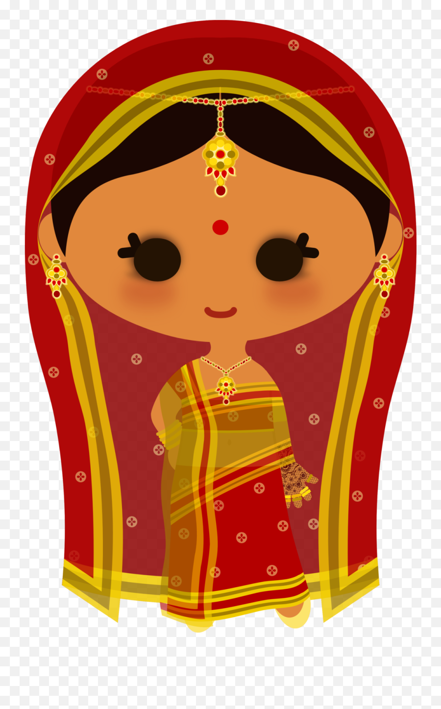 Indians Clipart Vector Indians Vector - Cartoon Indian Bride Png Emoji,Indian Clipart