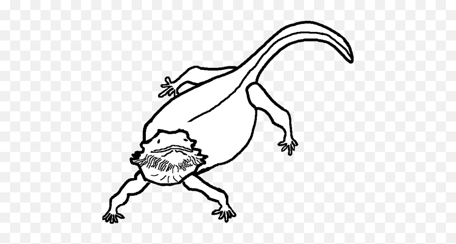 Bearded Dragon Clip Art Real Ones - Clipartsco Amphibians Emoji,Dragon Clipart Black And White
