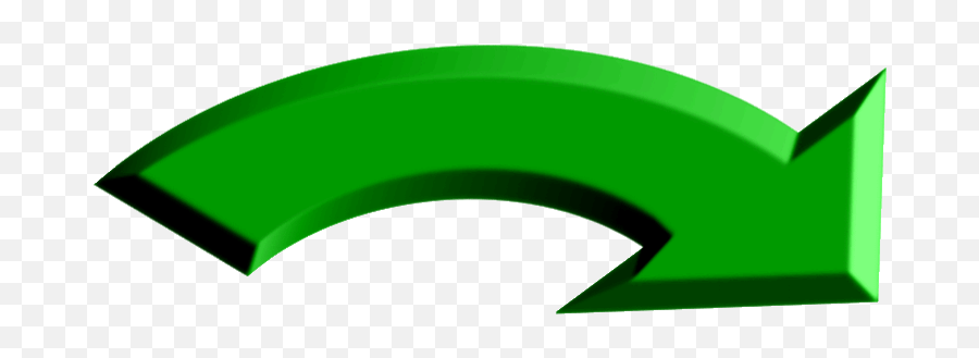 Edupic Other Drawings Main - Curved Green Arrow Transparent Emoji,Curved Arrow Transparent
