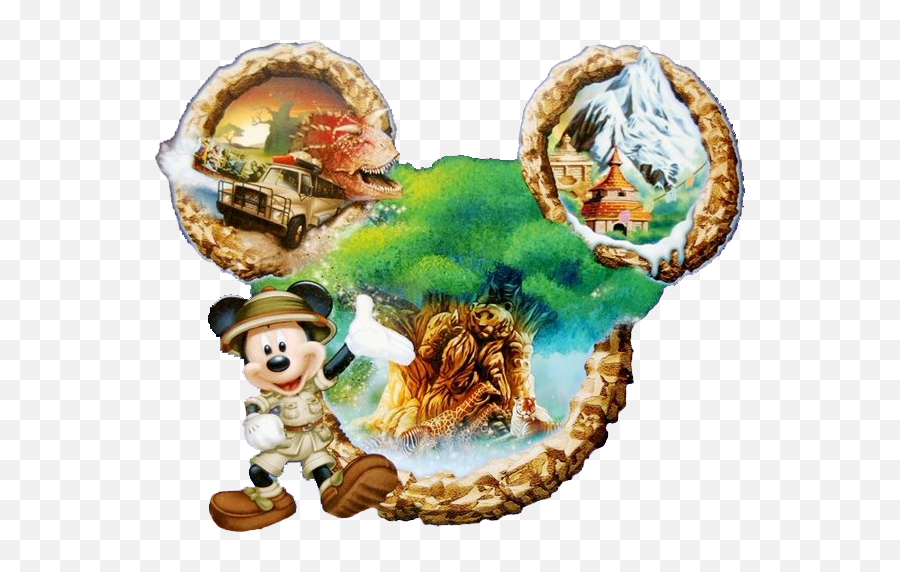 Animal Kingdom Clipart Mickey Safari - Disney Animal Kingdom Mickey N Minnie Animal Kingdom Emoji,Epiphany Clipart