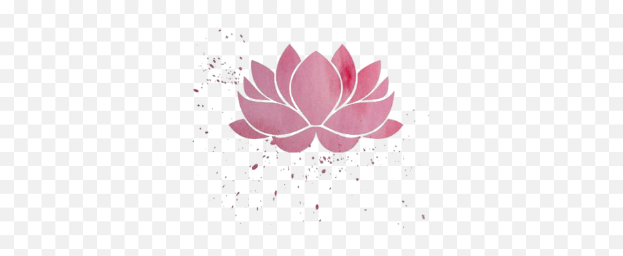 Flower - Flor De Loto En Lienzo Emoji,Lotus Flower Logo