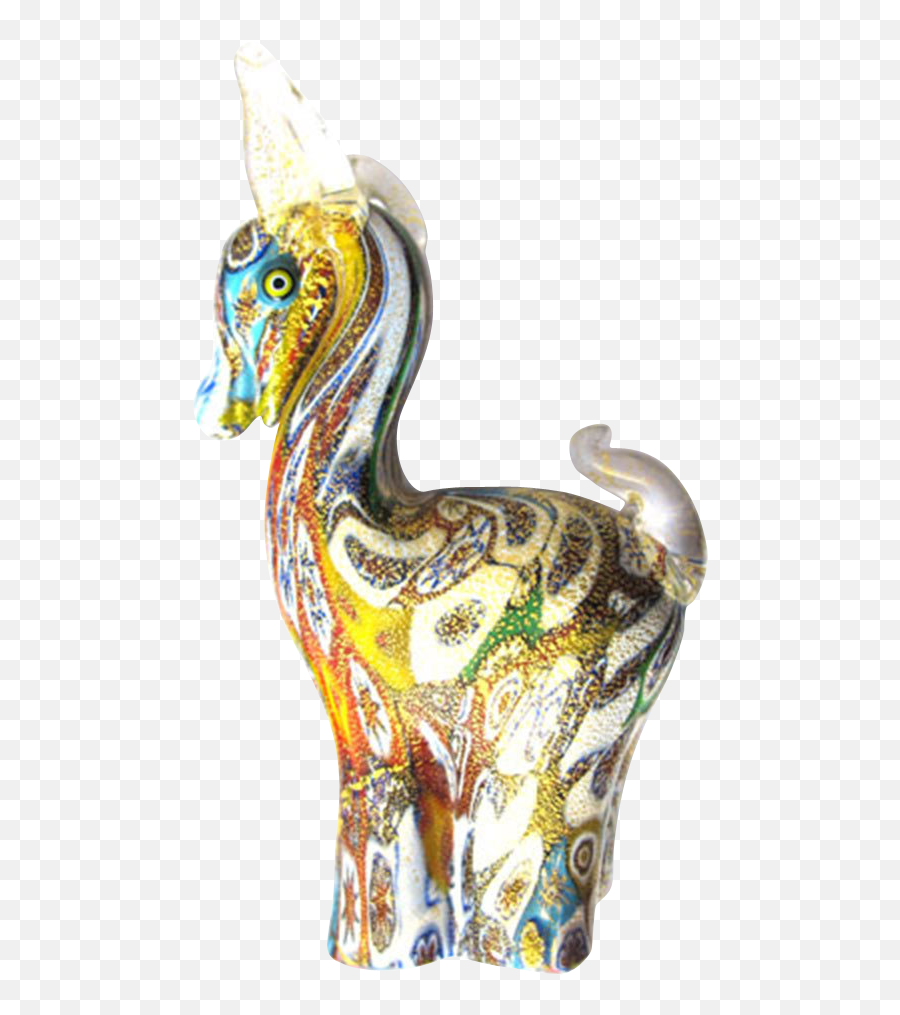Murano Millefiori Glass Object Horse - Decorative Emoji,Gold Dust Png