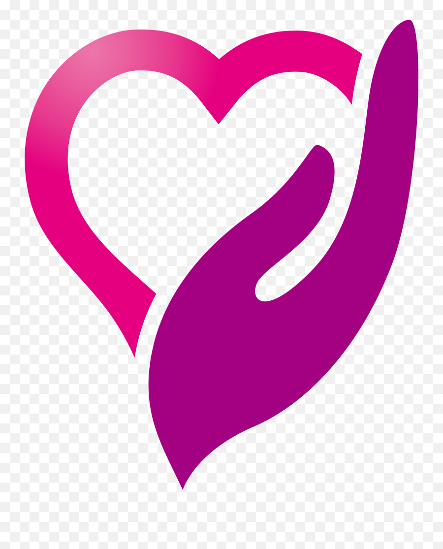 Health Care Home Care Service Logo All Caring Health - Heart Clip Art Home Health Care Logo Emoji,Hand Logo