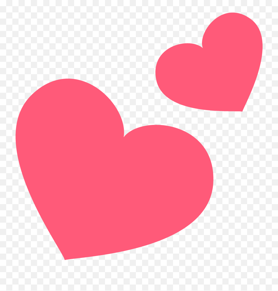 Two Hearts Emoji Clipart,Two Hearts Png