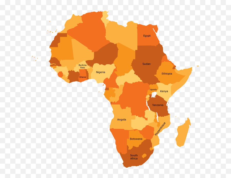 Africa Map Vector Png Transparent Png Emoji,Africa Map Png