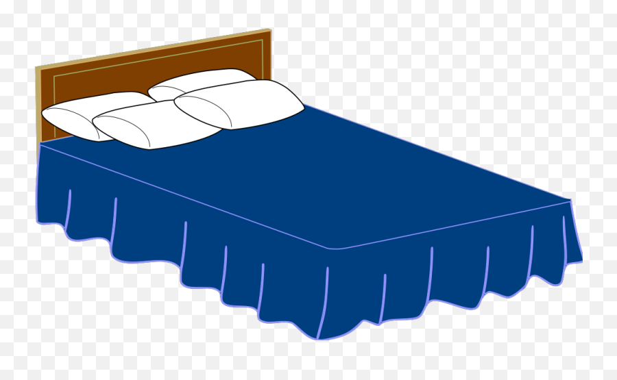Blue Bed Png Svg Clip Art For Web - Cartoon Bed Png Emoji,Bed Png