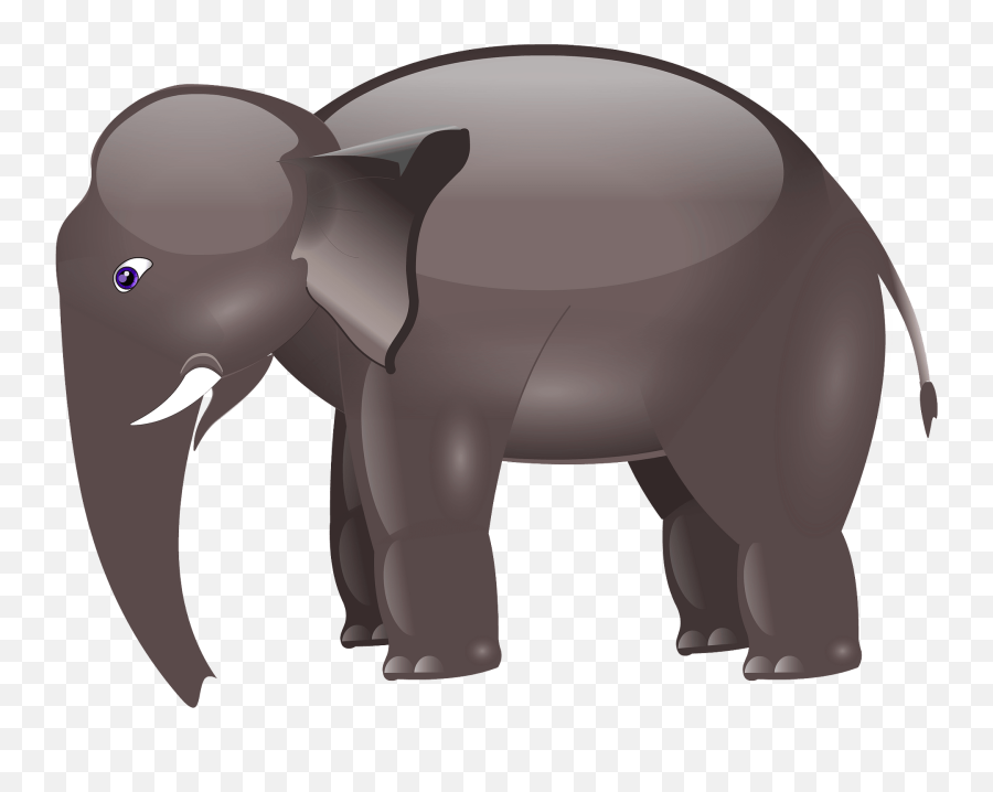 Brown Cartoon Elephant Clipart Free Download Transparent - Public Domain Elephant Cartoon Emoji,Elephant Clipart