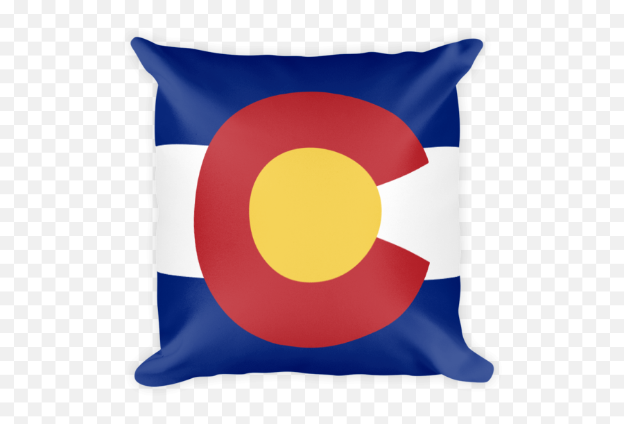 Colorado Flag Square Plus - Throw Pillow Clipart Full Size Emoji,Colorado Flag Png