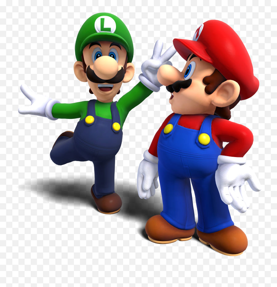 Download Super Mario Luigi Png Image - Mario Bros Y Luigi En Png Emoji,Luigi Png