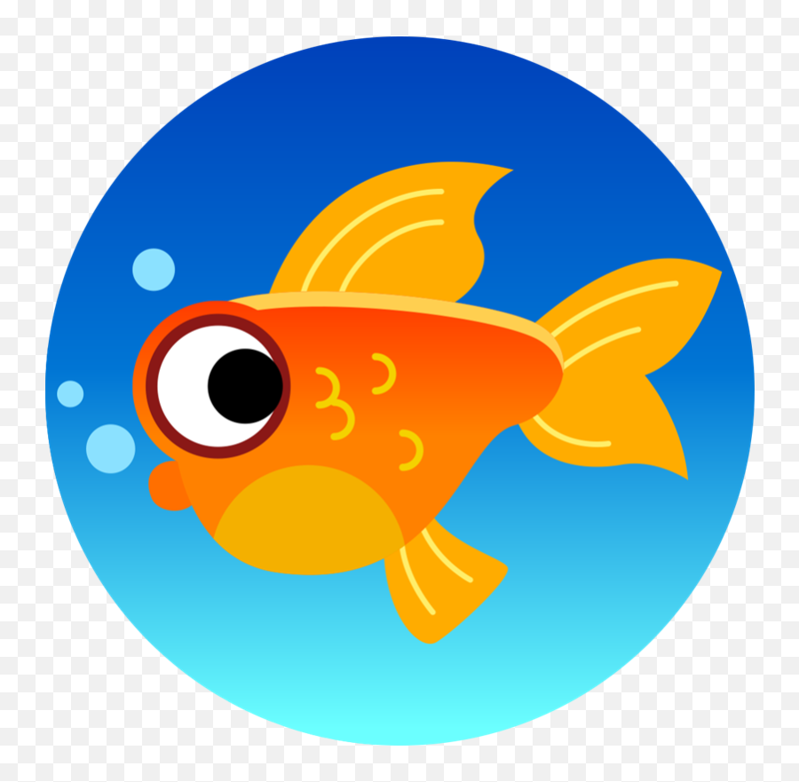 Fish Time App Icon - Goldfish Clipart Full Size Clipart App Icon Fish Png Emoji,Goldfish Clipart