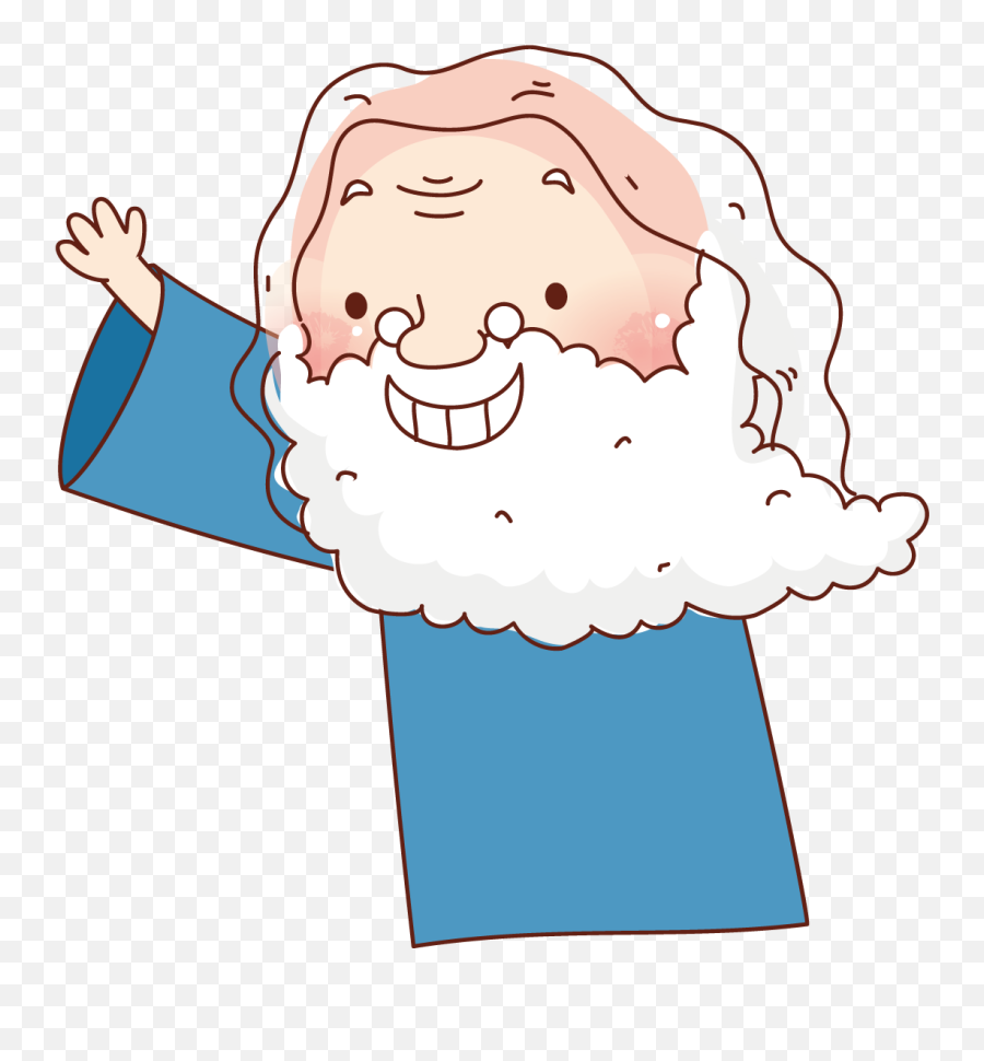 Download White Beard Grandfather Cartoons Clipart Png Emoji,Beard Clipart Png